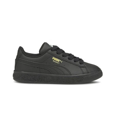 Zapatillas informales negras con cordones PUMA Basket Classic Xxi para niños pequeños 380570 Foto 1 de 4