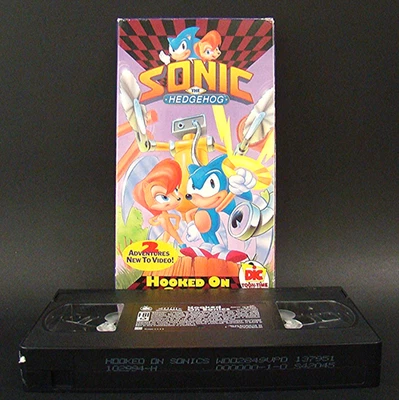 Sonic The Hedgehog Hooked On Sonics VHS 1994 SEGA Animated Series Rare HTF 90s - Image 1 of 4