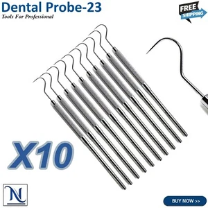 Probe #23 Hook Dental Endodontic Explorer Dentists Lab diagnose Single Ended - Picture 1 of 2