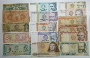 Peru 16 verschiedene alte Banknoten 1958-1988 gebraucht zur Prägung ; Soles de Oro + Latis - Bild 1 von 7