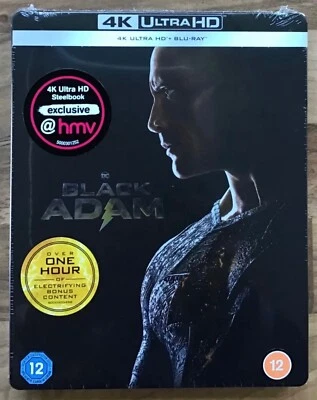 BLACK ADAM - 4K ULTRA HD & BLU-RAY STEELBOOK (THE ROCK) HMV EXCLUSIVE DC COMICS - Image 1 of 4