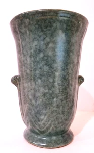 Vintage 1938-39 Robinson Ransbottom Pottery Co. Victoria Green Vase 127/- USA - Picture 1 of 14
