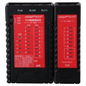 Rot Einzelkopf-Kabel-Checker Batterie betrieben Draht-Test-Werkzeug STP UTP - Afbeelding 1 van 12