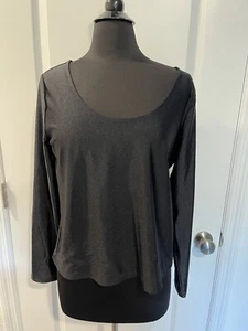 NWT A New Day Women's Long Sleeve Slim Fit Scoop Neck T-Shirt Size M - Picture 1 of 7