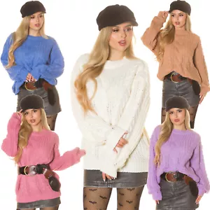 Suéter De Mujer De Punto Oversize Larga Suave Nuevo (Cinturón Excluido) - Imagen 1 de 61