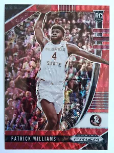PATRICK WILLIAMS 60 PANINI PRIZM DRAFT PICKS RUBY WAVE PRIZM ROOKIE RC 2020-21 - Bild 1 von 2