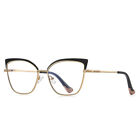 Women Oversized Frame Glasses Eyeglasses Frame Cat Eye 55mm Glasses Demo Lens H