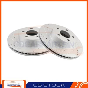 Brake Front Disc Rotors Drilled Slotted For 2001-2005 Ford Explorer Sport Trac - Picture 1 of 7