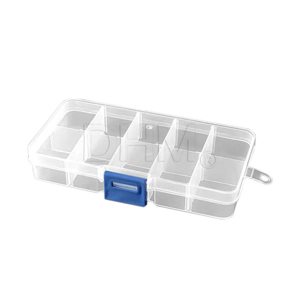 Box Of Plastic Clear Storage 17, 6x10, 2x2, 3 MM - Image 1 of 1