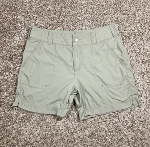 Columbia Women's Packable Active Hiking Trail Outdoor Green Nylon Shorts Sz 10 - Picture 1 of 7