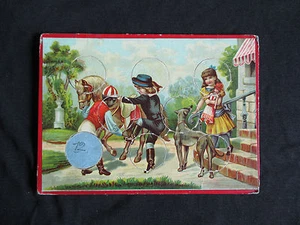 altes Lottobrett und 7 Chromchips zur Ergänzung eines Spiels Ende 19. Jh. - Bild 1 von 1