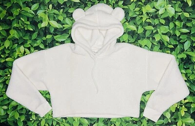 Sudadera con capucha para mujer Gilly Hicks Abercrombie & Fitch orejas recortadas de felpa; XS Foto 1 de 4