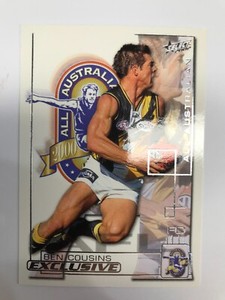 2002 SELECT AFL EXCLUSIVE ALL AUSTRALIAN TEAM CARD AA15 BEN COUSINS-WEST COAST