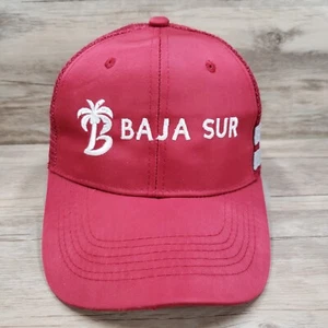 Baja Sur Hat Cap Snapback Palm Tree Graphic Side Stripes Mesh Back Trucker - Picture 1 of 9