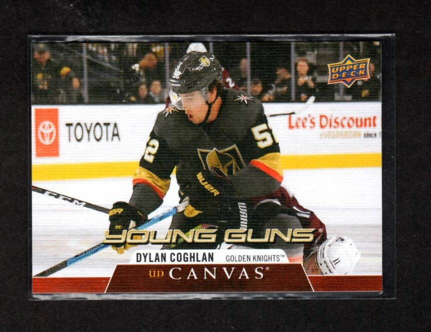 DYLAN COGHLAN 2020-21 UPPER DECK SEREIS 2 YOUNG GUN CANVAS VEGAS GOLDEN KNIGHTS - Image 1 of 1