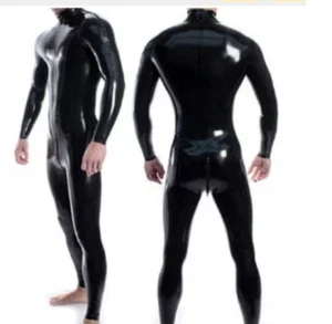 Traje de gato de goma de látex traje uniforme traje Zentai medias mono fijo hombres XL - Imagen 1 de 1