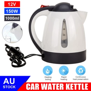 1000ML Electric 12V Car Kettle Travel Portable Boat Caravan Camping Parts 150W - Picture 1 of 12
