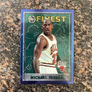 1995-96 Topps Finest MICHAEL JORDAN #229 Card No Coating Chicago Bulls HOF - Picture 1 of 2