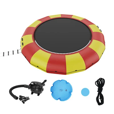 Uimoso 17ft Inflatable Water Trampoline Swim Platform Bounce for Pool Lake Toy - Image 1 of 4