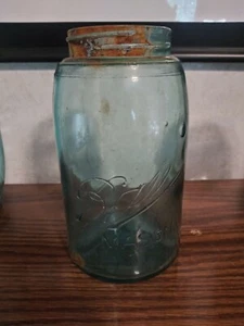 Blue Vintage Ball Mason Jar X - Picture 1 of 3