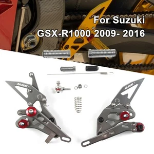 Arashi V2.0 Rearsets Footrest for Suzuki GSXR1000 2009-2016 OEM Quickshift GRAY - Picture 1 of 11
