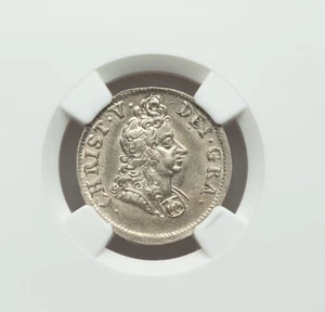 1695-PI DENMARK CHRISTIAN V SILVER 8 SKILLING NGC AU-58, COPENHAGEN MINT, KM465 - Picture 1 of 4