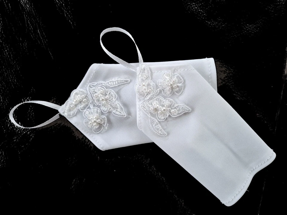 Handschuhe Stulpen WAHL Kinderstulpen zu Kommunionkleid Blumenmädchen Taufe neu - Bild 1 von 1