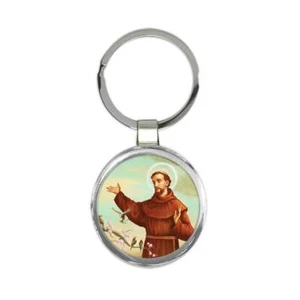 San Francis of Assisi : Catholic Keychain Religious Saint Gift - Picture 1 of 1