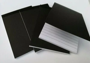 GEFÜTTERTES NOTEBOOK A6 50 BLATT BEIDSEITIG REGIERT 80 GSM PAPIERPAD JOTTER NOTEPAD - Bild 1 von 40