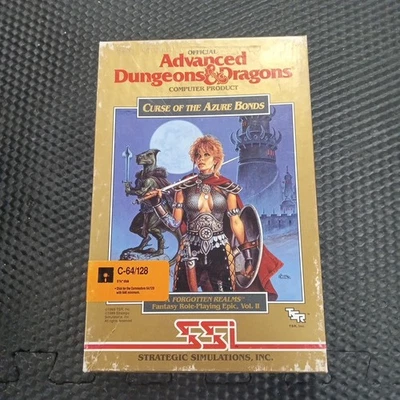 Dungeons and Dragons Curse of the Azure Bonds Complete - Commodore 64/128 Rare - Image 1 of 4