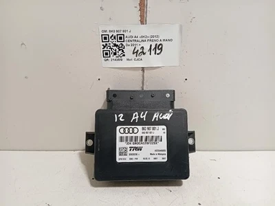 CENTRALINA FRENO STAZIONAMENTO PER AUDI A4 Allroad Serie B8 (8KH) 8K0 907 801 J - Immagine 1 di 4