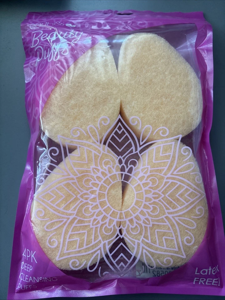 1-Pack Beauty Puffs Deep Cleansing Puffs & Exfoliating Puffs by Earth & i 1-Pk=4 Foto 1 de 2