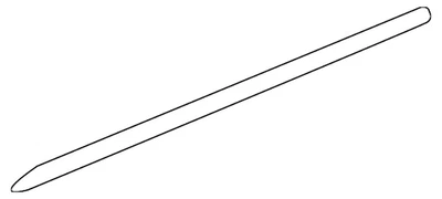 Placa de alféizar original Volkswagen 1Y0-853-538-01C Foto 1 de 2