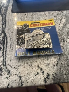 VINTAGE SEARS CRAFTSMAN TOOLS  BELT BUCKLE EAT MY DUST NEW NOS NIB - Picture 1 of 2