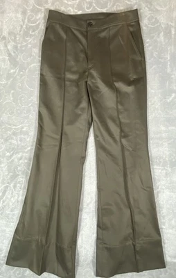 Massimo Dutti Womens Size 8 Kick Flare Trousers Pants Leg Seams Designer Career - Image 1 of 4