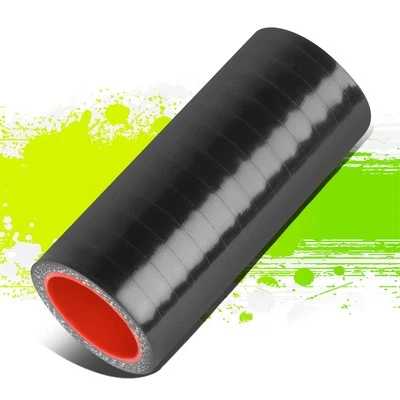 MANGUERA ACOPLADORA SILICONA 1" 3 CAPAS PARA TUBERÍA TURBO/ENTRADA/INTERCOOLER NEGRO ROJO Foto 1 de 4