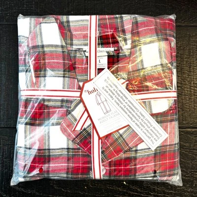 Juego de pijama Pottery Barn Kids Holiday Morgan a cuadros para adultos talla grande NOS Navidad Foto 1 de 2