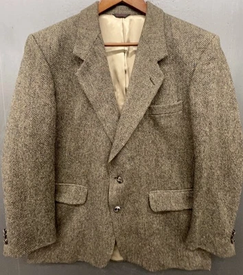 Savile Row Sport Coat 42R Brown Color Flecks Wool Blazer Jacket Office Academia - Image 1 of 4