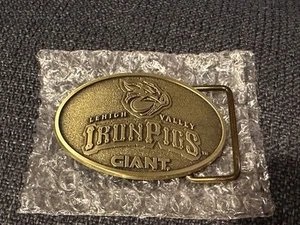 2023 Lehigh Valley Iron Pigs Belt Buckle Stadium Giveaway SGA Phillies  - Picture 1 of 3