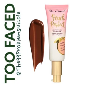 Too Faced Peach Perfect Comfort Matte Foundation Sable - Bild 1 von 6