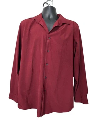 APT 9. Hombre Premier Flex Granate Slim Flit Grande (16-16.5) 34/35 Botón Abajo Foto 1 de 2