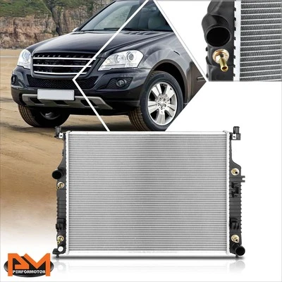 Radiador de aluminio DPI-13170 para 07-11 Mercedes-Benz W164 ML63/R63 AMG AT 2 filas Foto 1 de 4