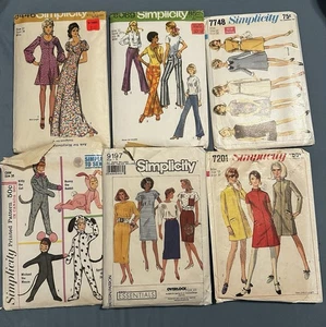 Vintage Schnittmuster - 6 Stück - Damen & Kinder Kostüm gebraucht - Bild 1 von 4