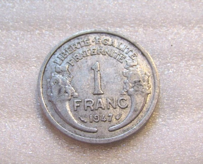 Moneda de 1 franco Francia 1947 Foto 1 de 4