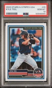 Kyle Teel 2023 Stars & Stripes EE. UU. Rookie #95 PSA 10 *POP 2 - Imagen 1 de 2