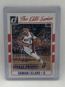 2016-17 Donruss Elite Series Press Proof Blue #8 Damian Lillard /99 TRAILBLAZERS - Picture 1 of 3