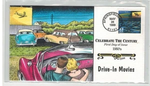 COLLINS HANDPAINTED 1950s CELEBRATE CENTURY DRIVE IN MOVIES (My First Job!) - Picture 1 of 1