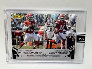 Panini 2019 Instant PATRICK MAHOMES SAMMY WATKINS Nero 1/1 Uno di Uno - Foto 1 di 2