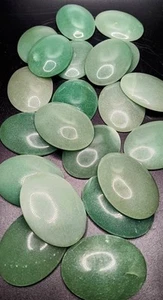 Adventurine Oval Cabochon Gemstone 40mm x 30mm Wire Jewelry Making 25 Pieces - Picture 1 of 3