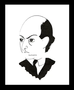 1928-rpt ARNOLD SCHOENBERG Österreichischer Komponist SCHONBERG Wien Karikatur MATTED - Bild 1 von 1